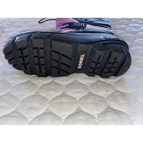 Sorel Flurry Pink Insulated Waterproof Snow Boots Kids Youth Size 4 - Picture 9 of 9